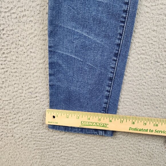 Mens Hustle Skinny Jeans Size 36x30 Blue Faded Distressed Modern Streetwear Pant - Picture 4 of 10